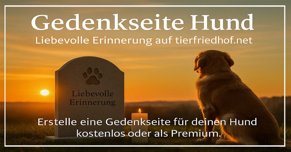 Gedenkseite Hund- Warum eine Gedenkseite für deinen Hund so wertvoll ist